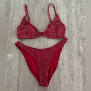 Triangl XL Maroon Bathing Suit